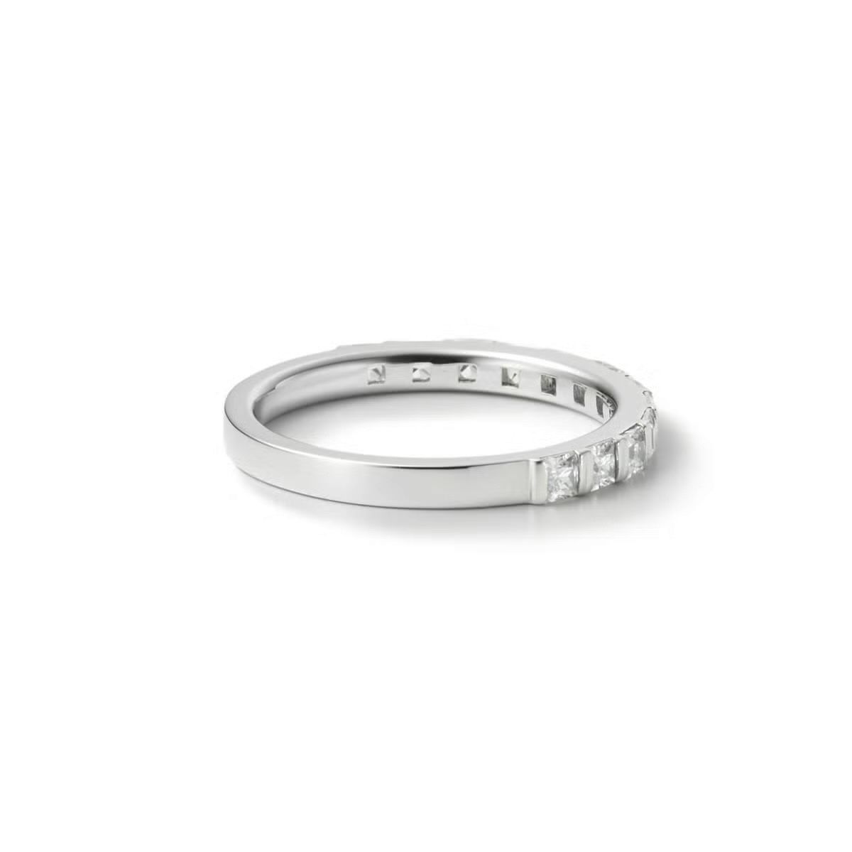 【お取り寄せ注文可能】Square Half Dia Ring(SILVER925)