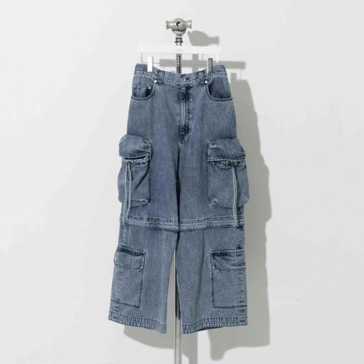 【残り一点】Big Pocket 2way Baggy Denim Cargo Pants