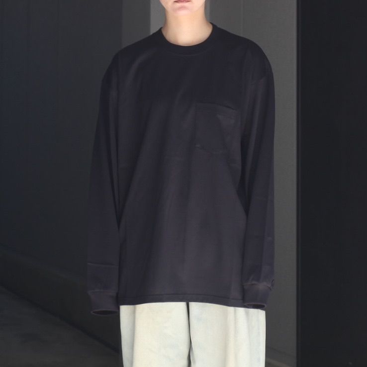 【残り一点】Supima Cotton Oversized Long Sleeve Pocket Tee