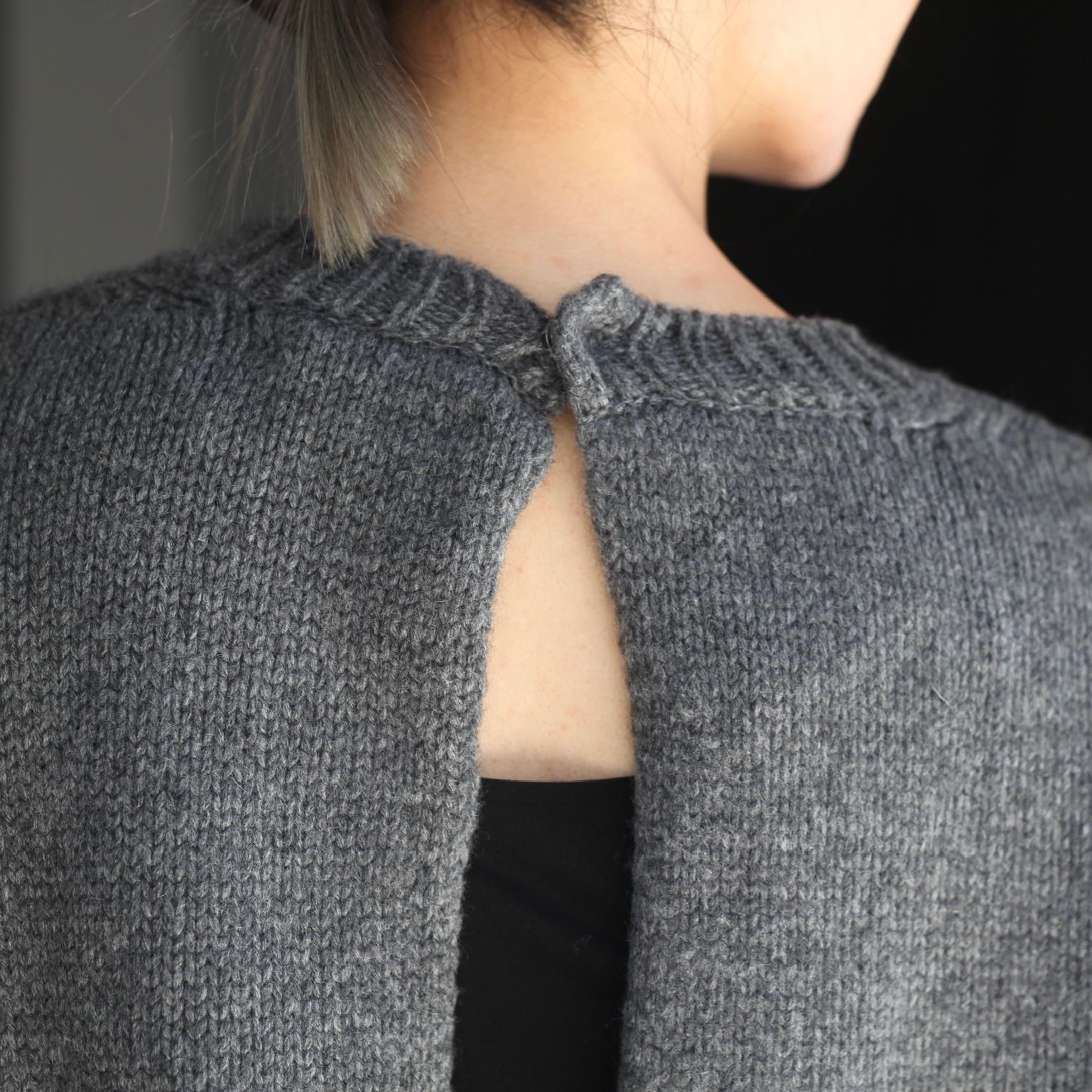 stein - 【残りわずか】Cashmere Back Buttoned Knit Jumper | ACRMTSM