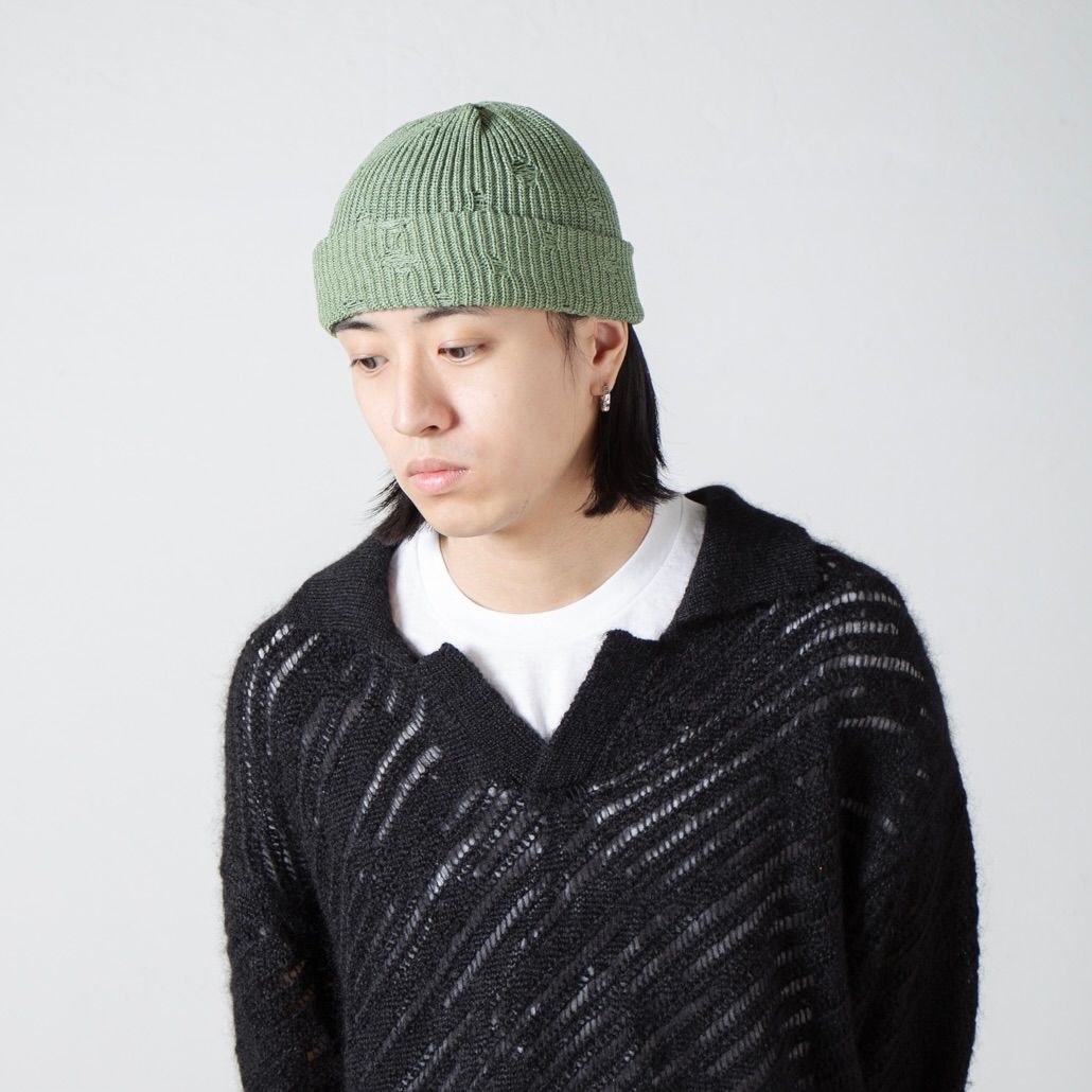 【残り一点】Damage Summer Knit Beanie