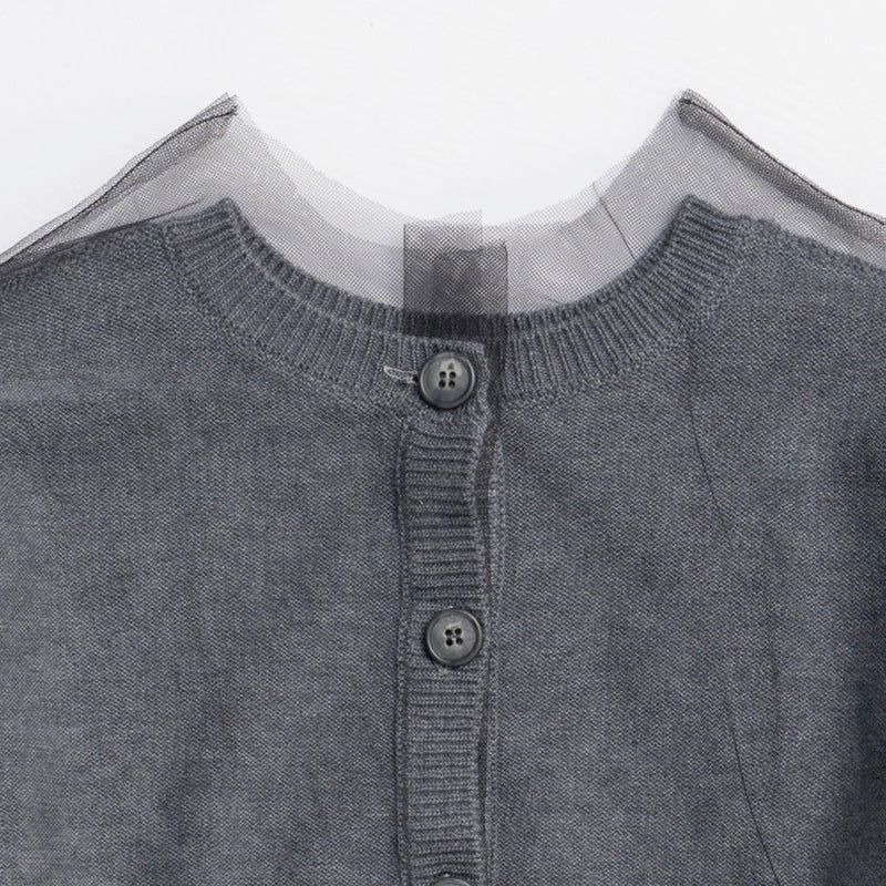 【残り一点】Reversible Tulle Knit Cardigan