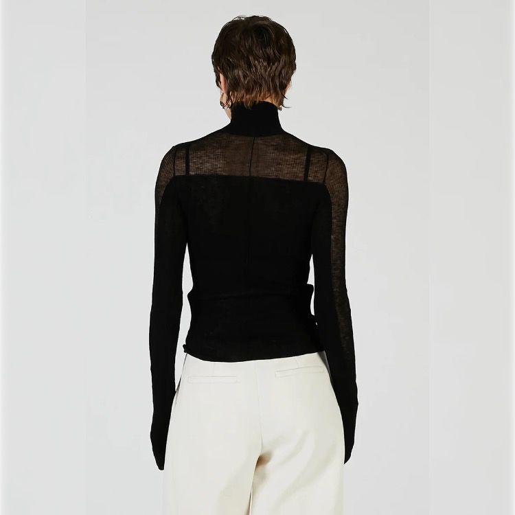 【残り一点】Soft High Gauge Panel Knit