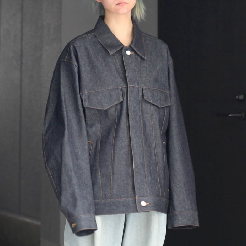 stein CASHMERE DENIM FLY FRONT JACKET | ochge.org