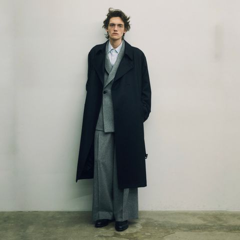 【残りわずか】Wool Flannel Oversized Double Breasted Coat