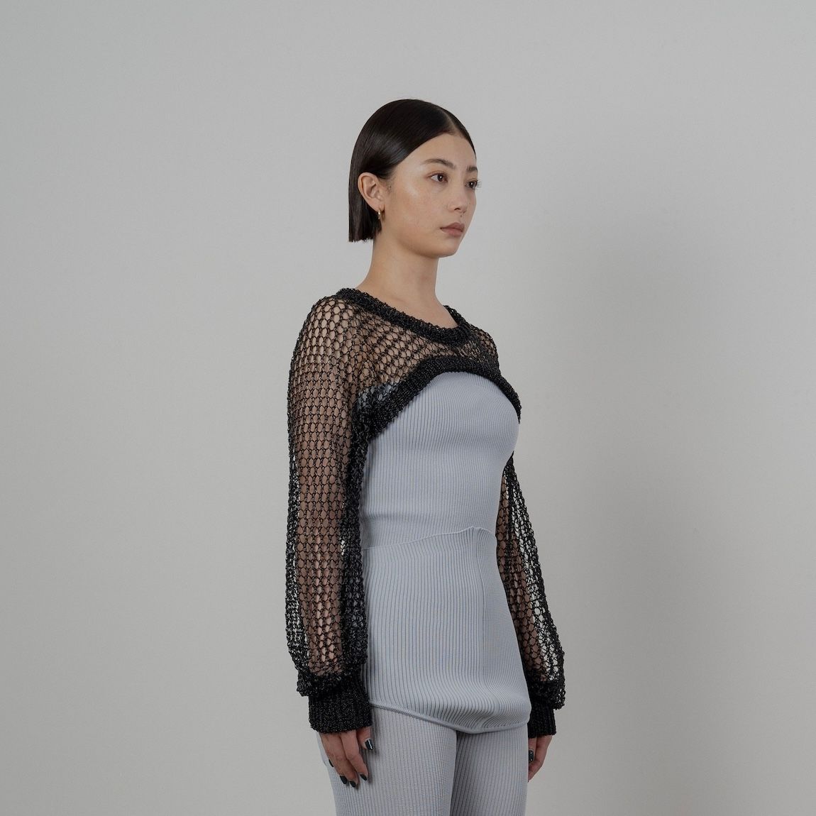 TAN - 【残り一点】Dazzled Knitted Bolero | ACRMTSM ONLINE STORE