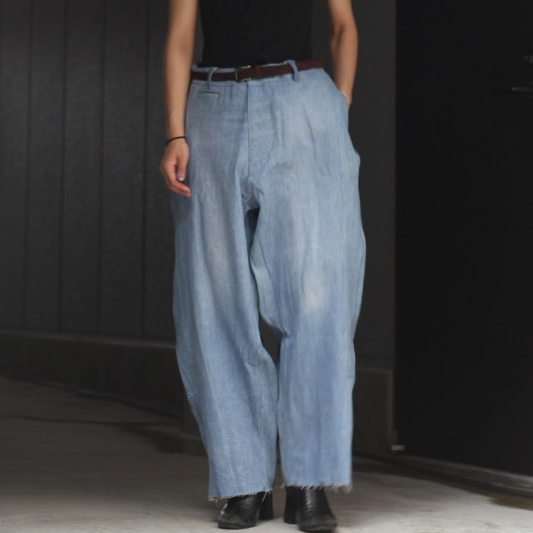 SEEALL - 【残り一点】Reconstructed Super Baggy Slacks Denim_3(L