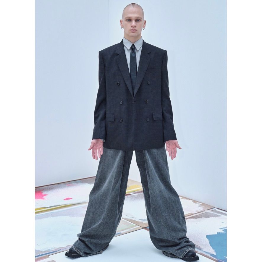 JOHNLAWRENCESULLIVAN - 【残りわずか】Washed Denim Super Wide Pants ...