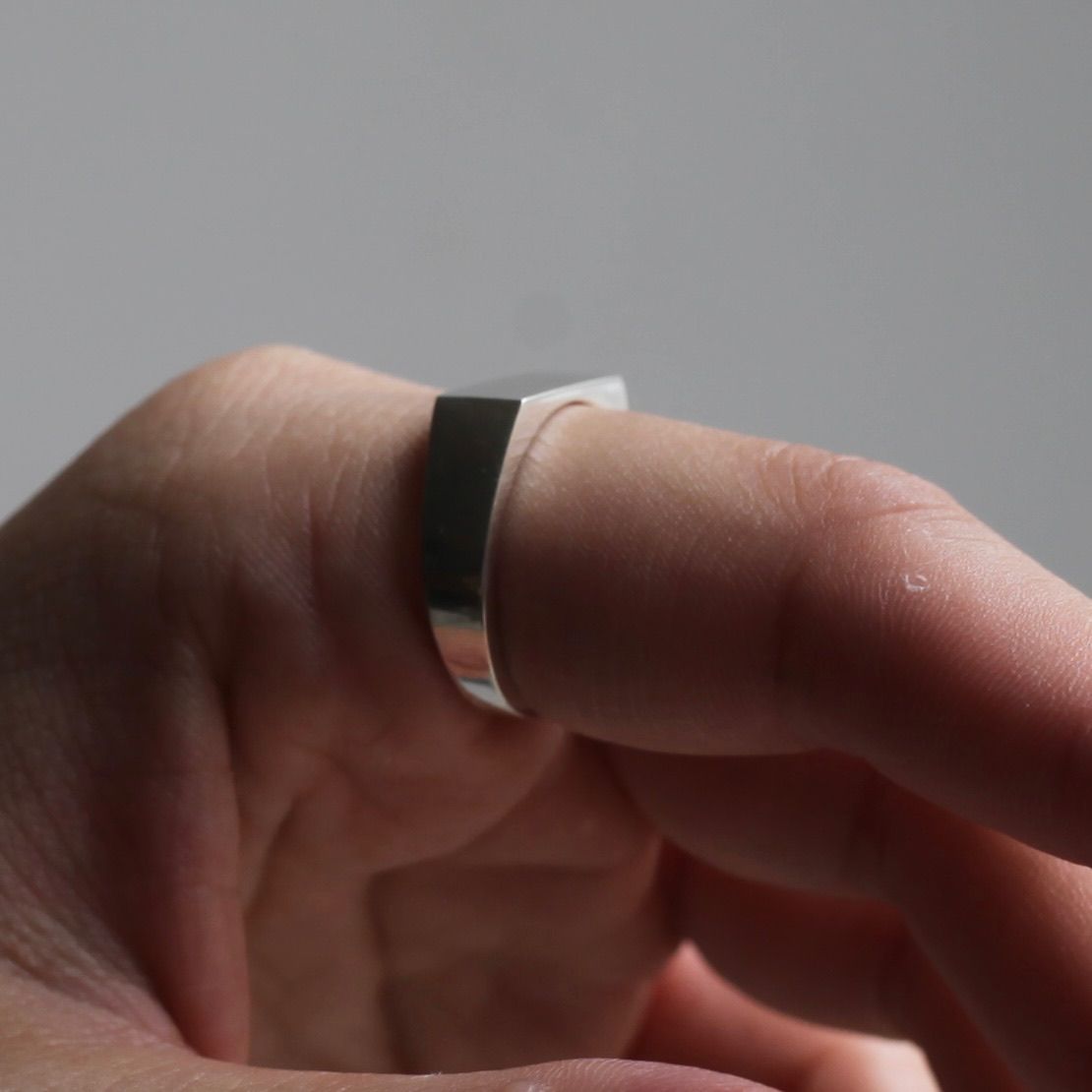 【残り一点】Square Ring_6.1mm(SILVER)