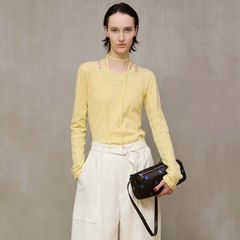 【残り一点】レイヤードリブトップス