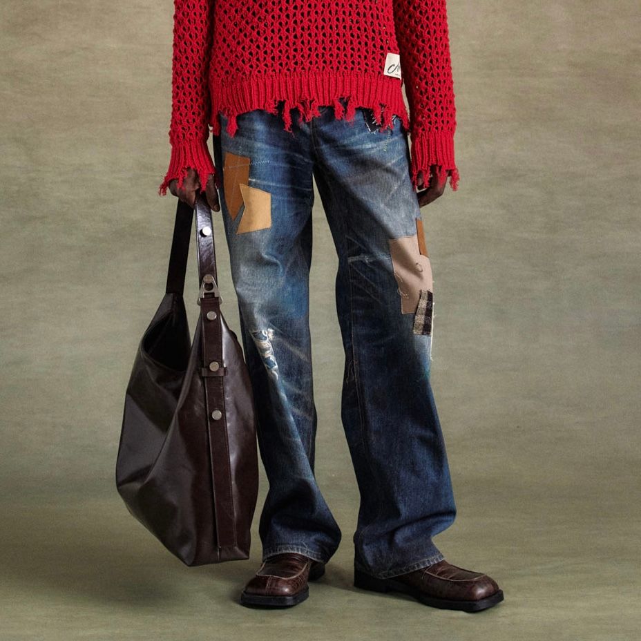 もらって 嬉しい お歳暮 ランキング ANDERSSON Trompe Denim Printed 【残り一点】Patchwork - BELL パンツ