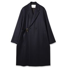 【残り一点】Wool Melton Tie Locken Long Chester Coat
