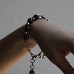 【残り一点】Beads Chain Breacelet_B(SILVER)