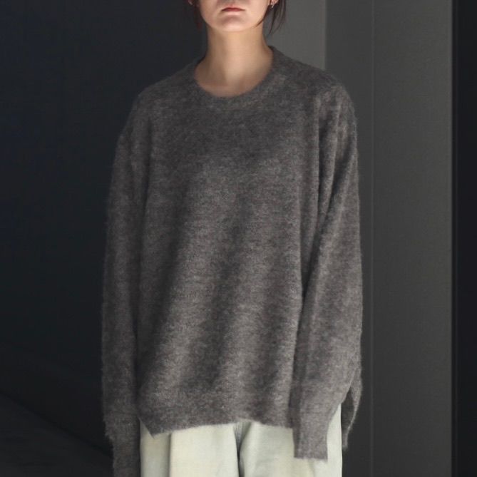 【残り一点】Wool/Alpaca Milled Knit Crew Neck LS