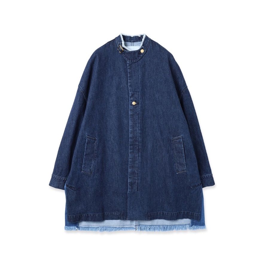 CULLNI - 【残り一点】Cut-off Band Collar Denim Coat | ACRMTSM