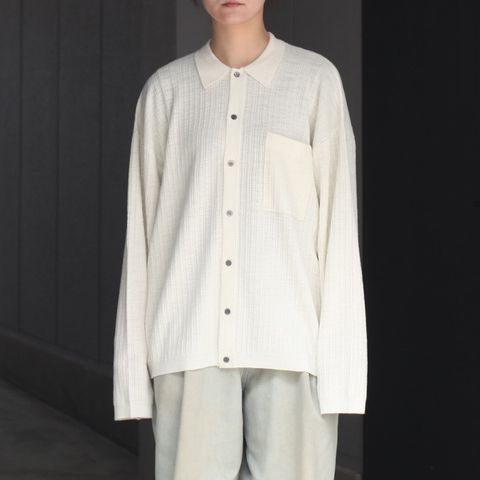 【残りわずか】Crepe Knit Shirt