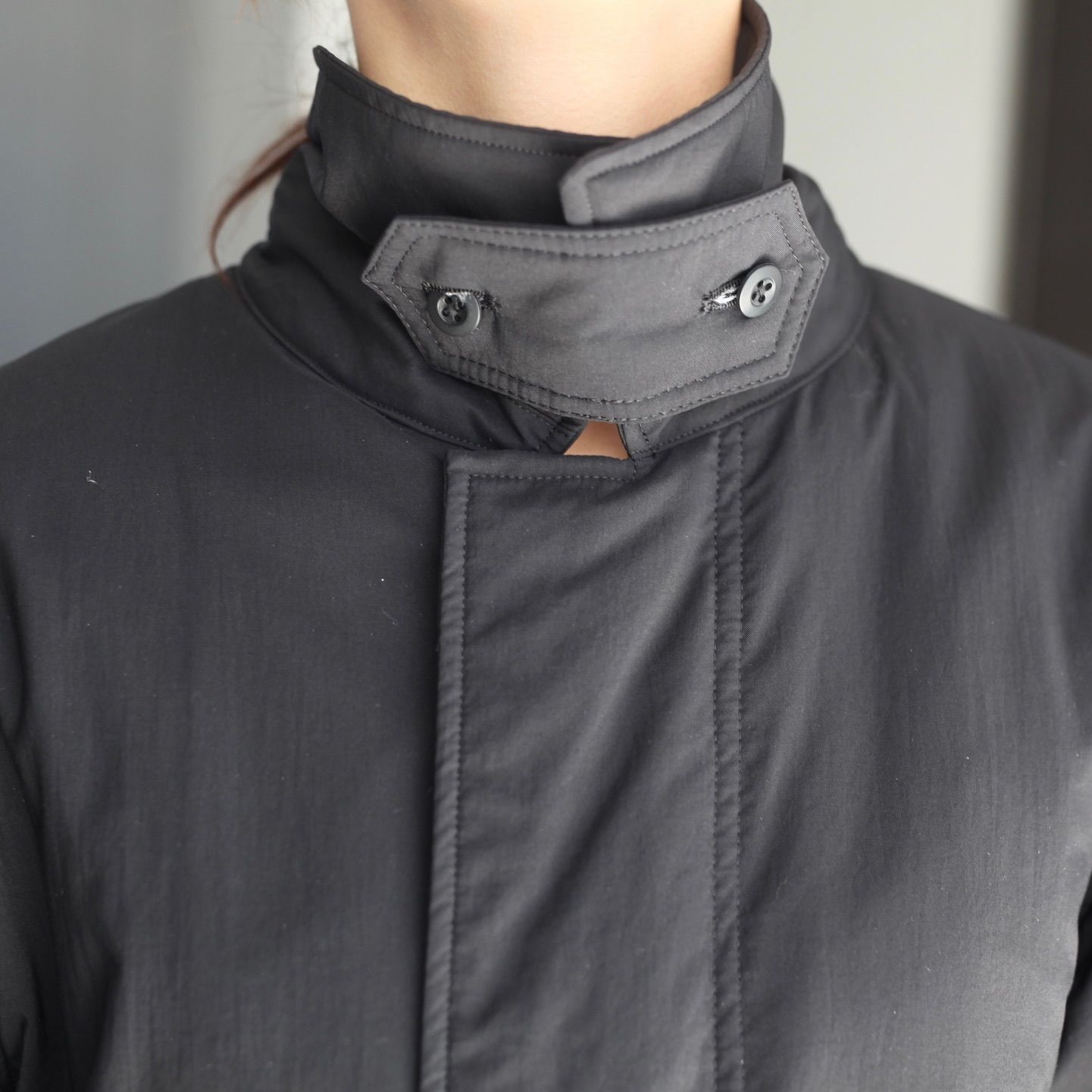 【残り一点】Mat Airly Nylon Wool Padded Harrington Jacket