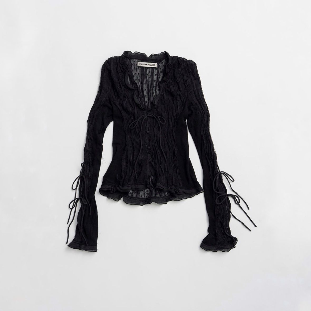【残り一点】Sheer Dot Slim Shirt
