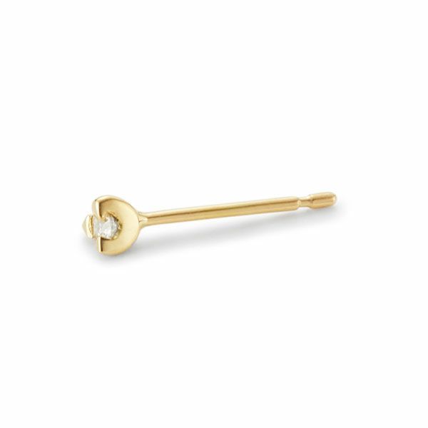 【お取り寄せ注文可能】K18 Triangle Dia Pierce(GOLD)