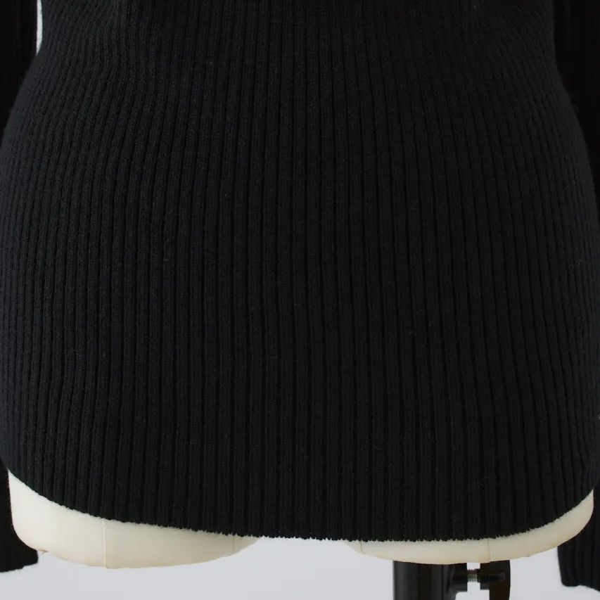 【残り一点】Back Shoulder Rib Knit Tops