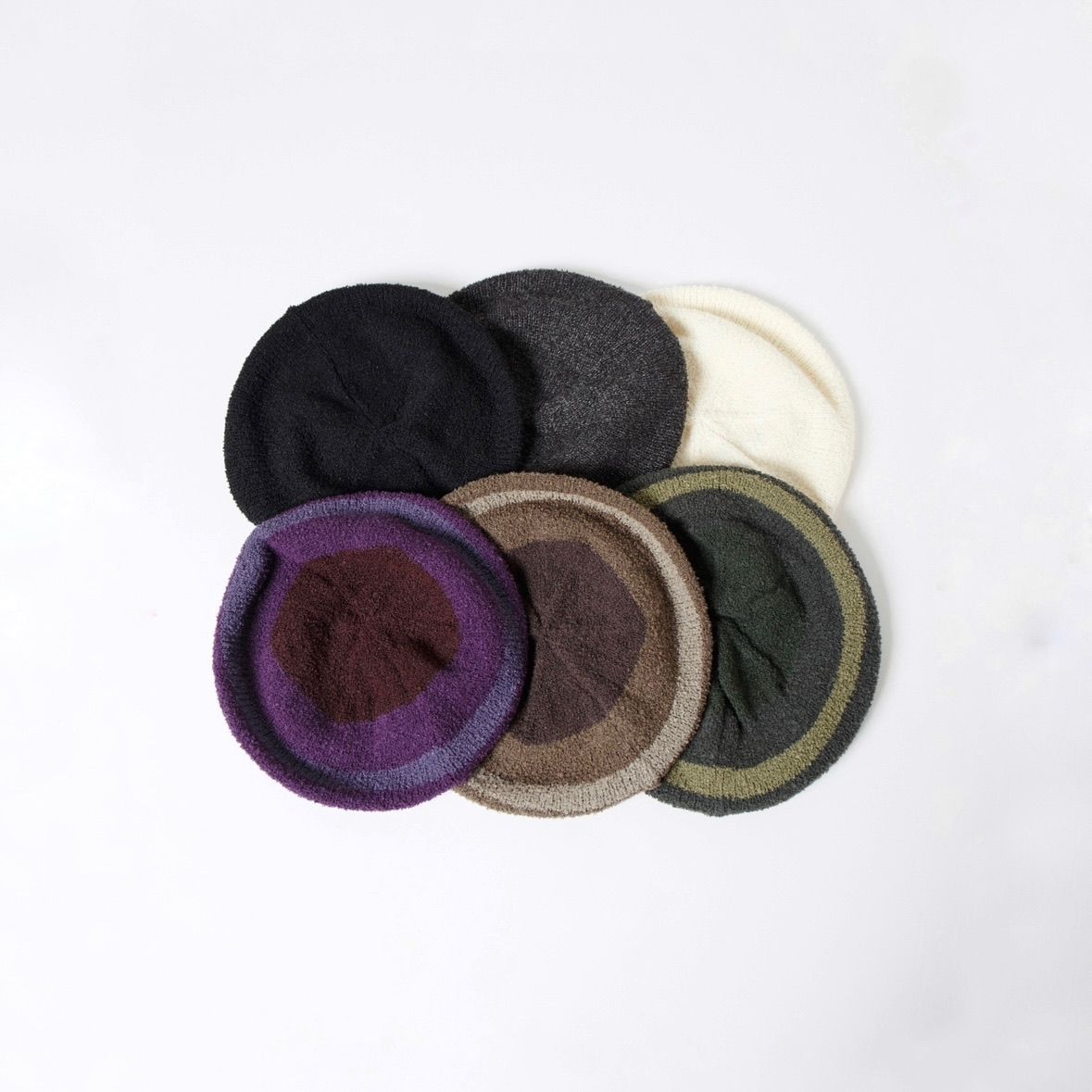 【残り一点】Curling Yarn Beret