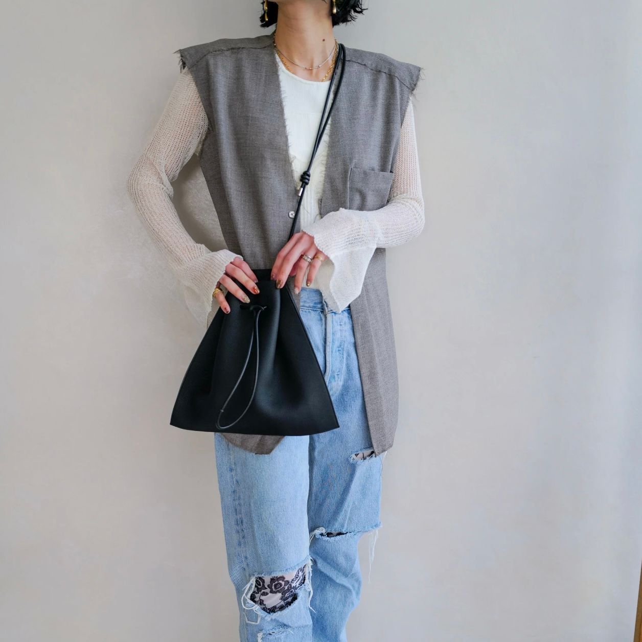 【再販売通知受付可能】Herrie Kinchaku Shoulder(DIPLO SKY)