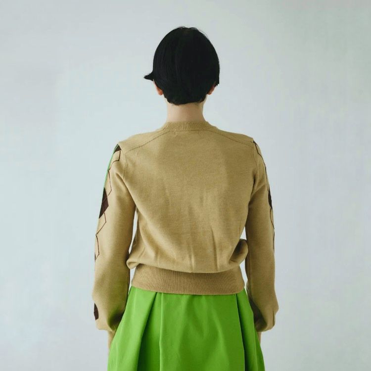 【残り一点】Neon Argyle Knit Tops