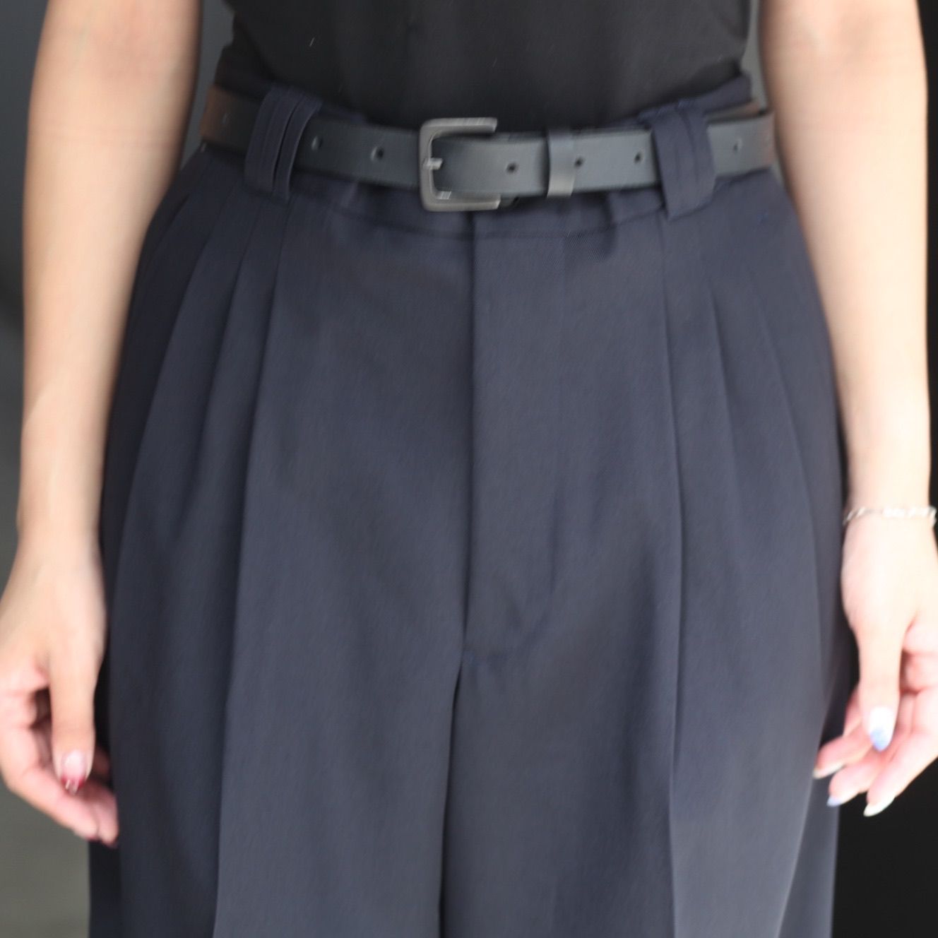 【残り一点】3pleated Wide-leg Trousers