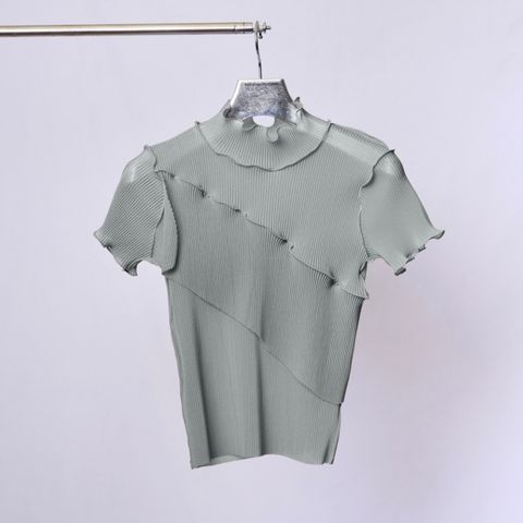 【残り一点】Sheer Short Sleeve High Neck Top
