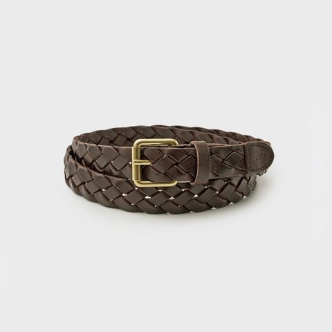 【残り一点】Narrow Leather Mesh Belt