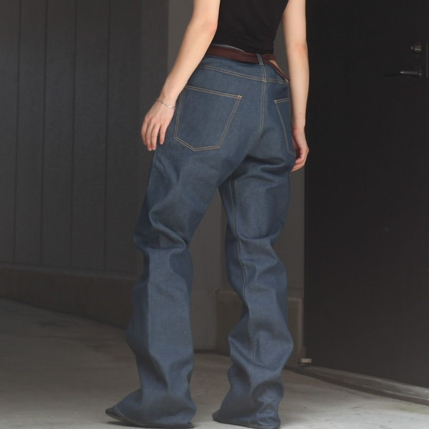 定期店舗販売 SOSHIOTSUKI FRONT LOWRIZE DENIM PANTS | www