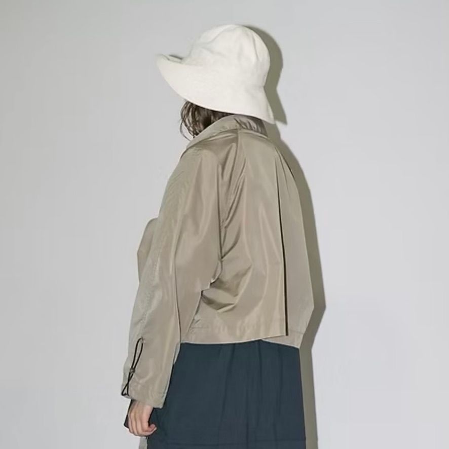 【残り一点】ナイロンタフタショートジップブルゾン