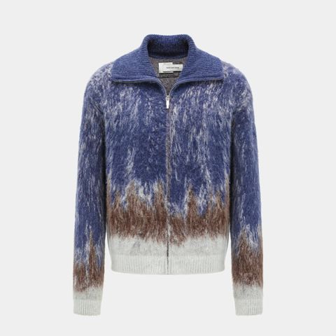 【残り一点】Blue-to-Brown Gradient Cardigan