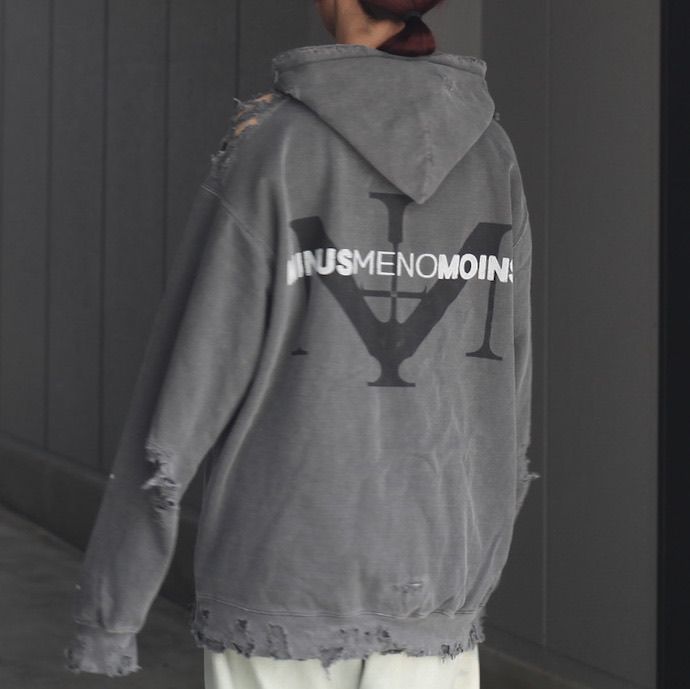 【残り一点】Bootleg Zip Up Hoodie With Damaged(SIN)