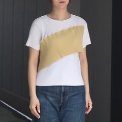 kotohayokozawa - 【残り一点】Spiral Wave Short Sleeve Top 