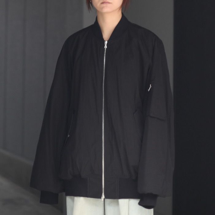 【残りわずか】Windproof Nylon Oversized Flight Jacket