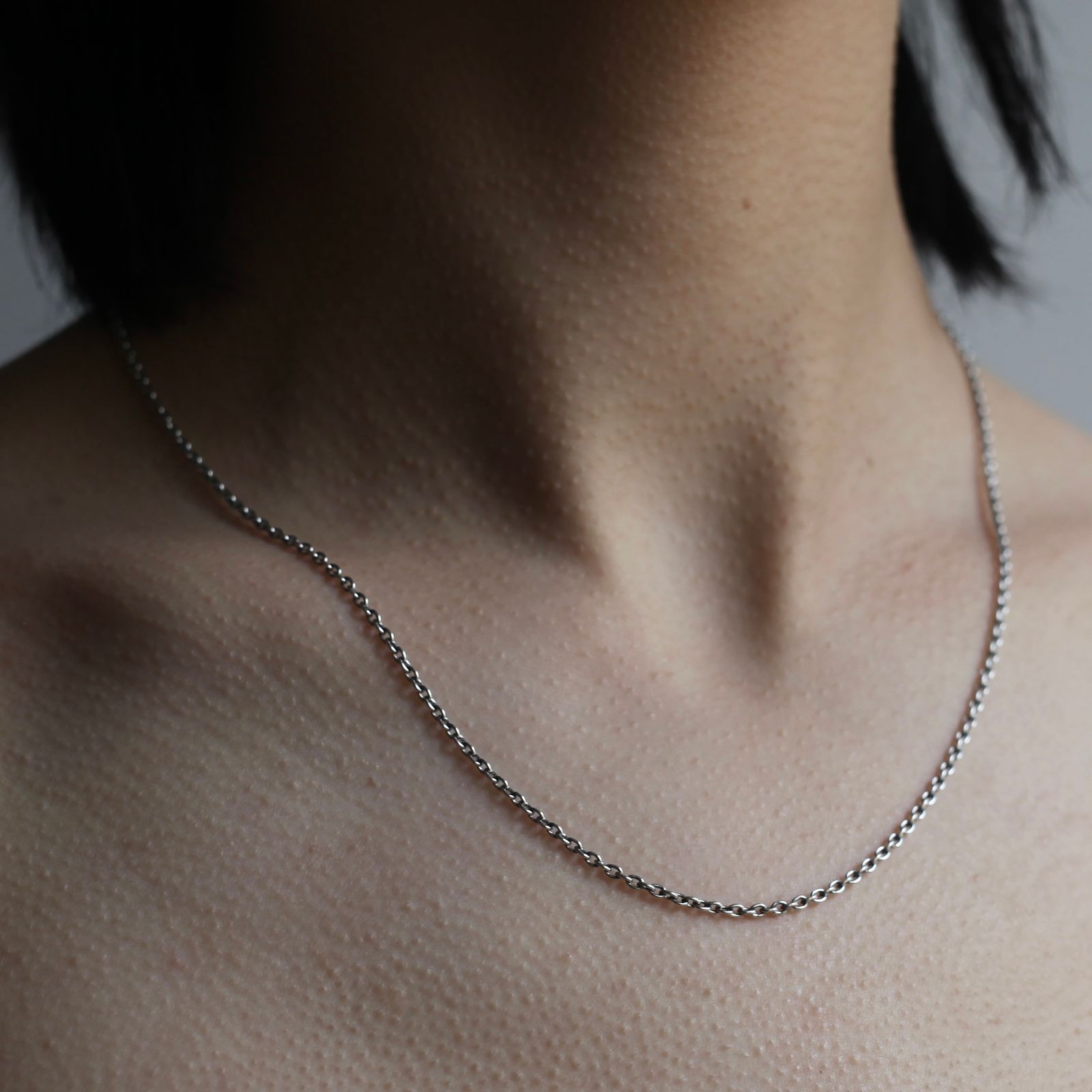 【残りわずか】Oval Chain Necklace(SILVER)