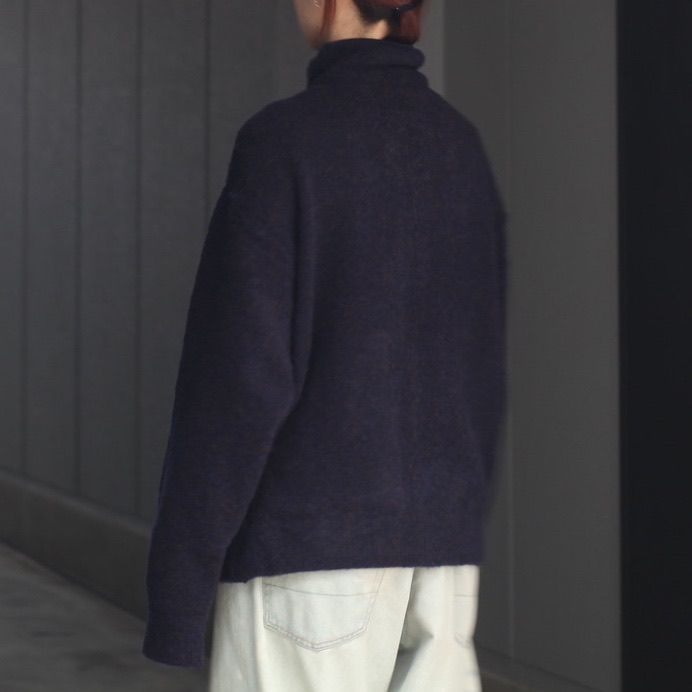 【残り一点】Boucle Knit Zip Jacket