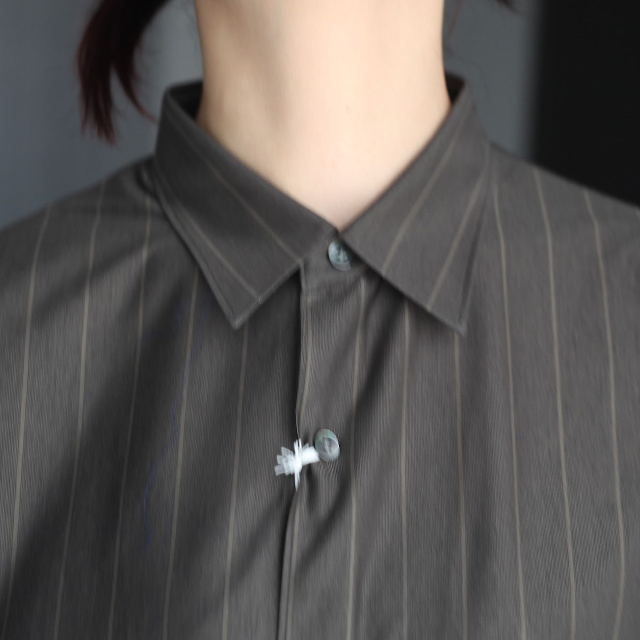 KANEMASA PHIL. - 【残り一点】46G Modest Stripe Shirt