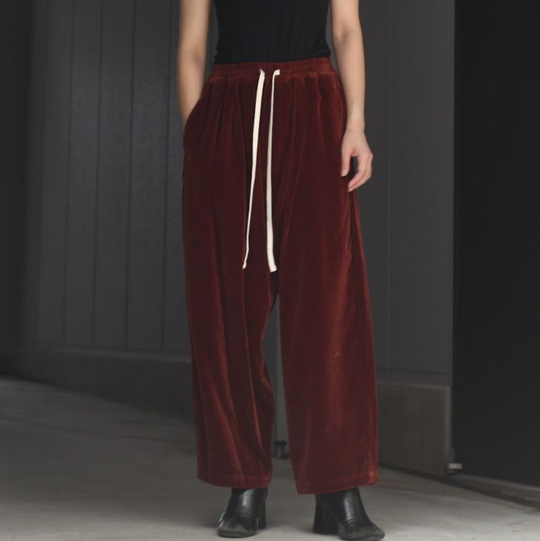 Sugarhill Leather Pants Burgundy Wine - ONAR