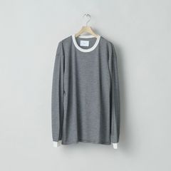 【残りわずか】Striped Wool Oversized Long Sleeve Tee