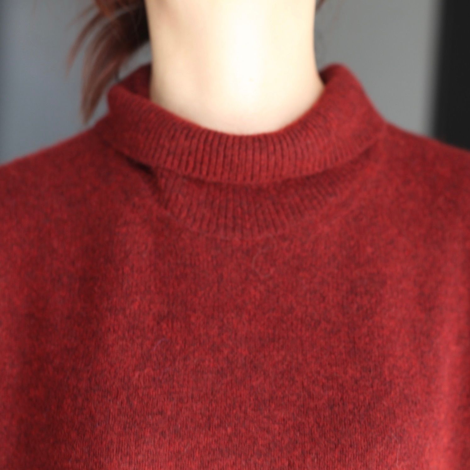 【残り一点】Cashmere Wholegarment Turtleneck Sweater