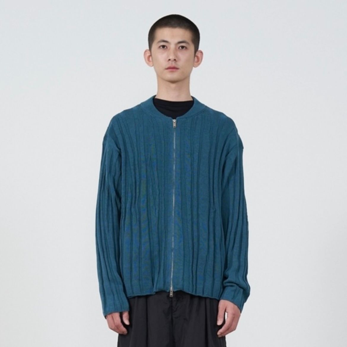 【残り一点】Random Rib Zip Knit Blouson