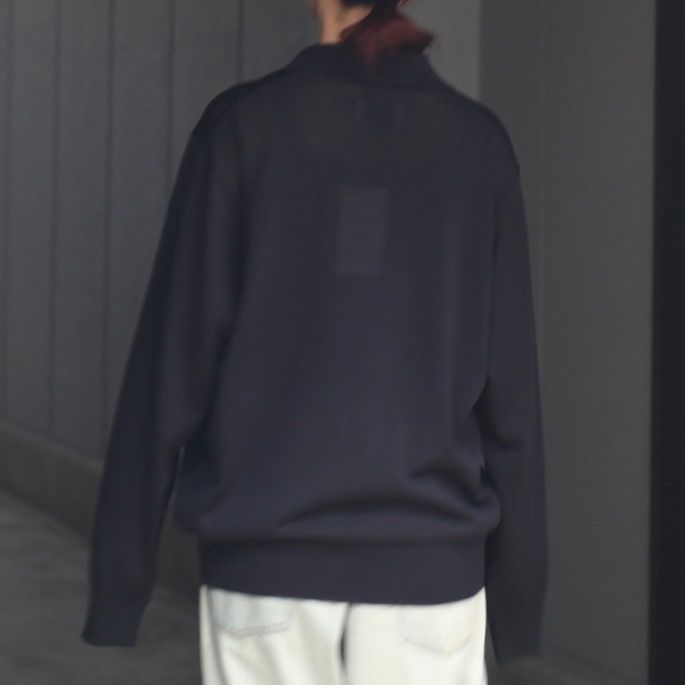 【残りわずか】Wool/Silk Knit Skipper LS