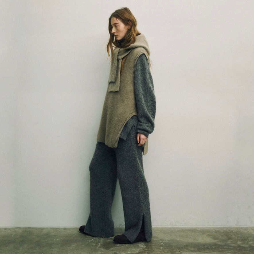【残りわずか】Wool/Alpaca Milled Knit Balaclava