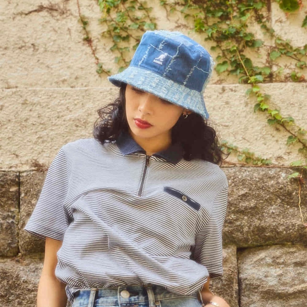 【残り一点】Denim Mashup Bucket