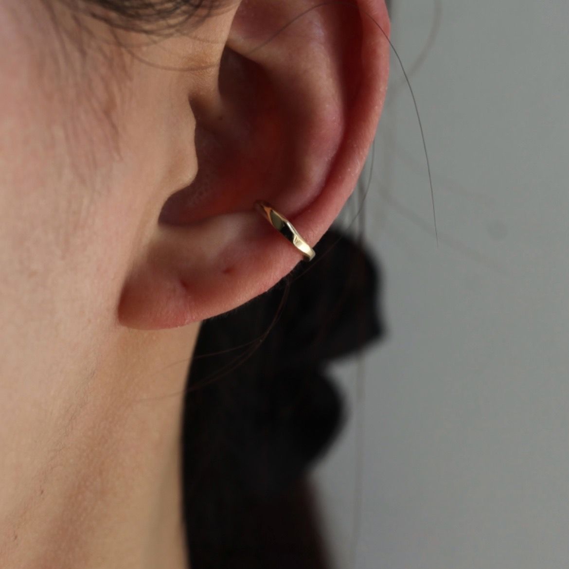 【残り一点】K10 Narrow Ear Cuff_No.3(GOLD)