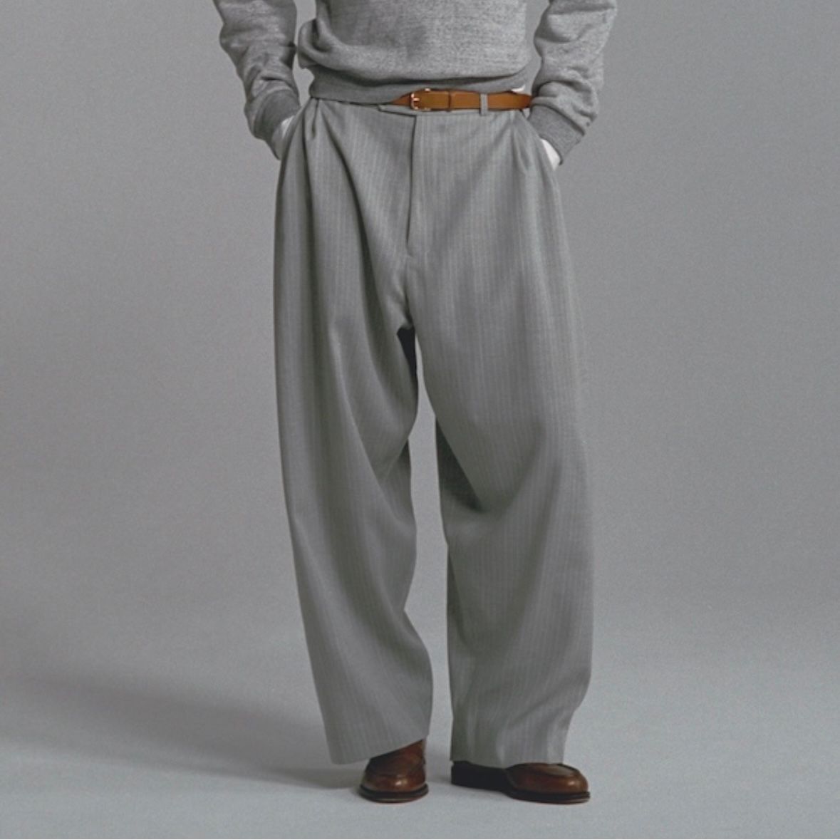 【残り一点】Double Inverted Tuck Trousers