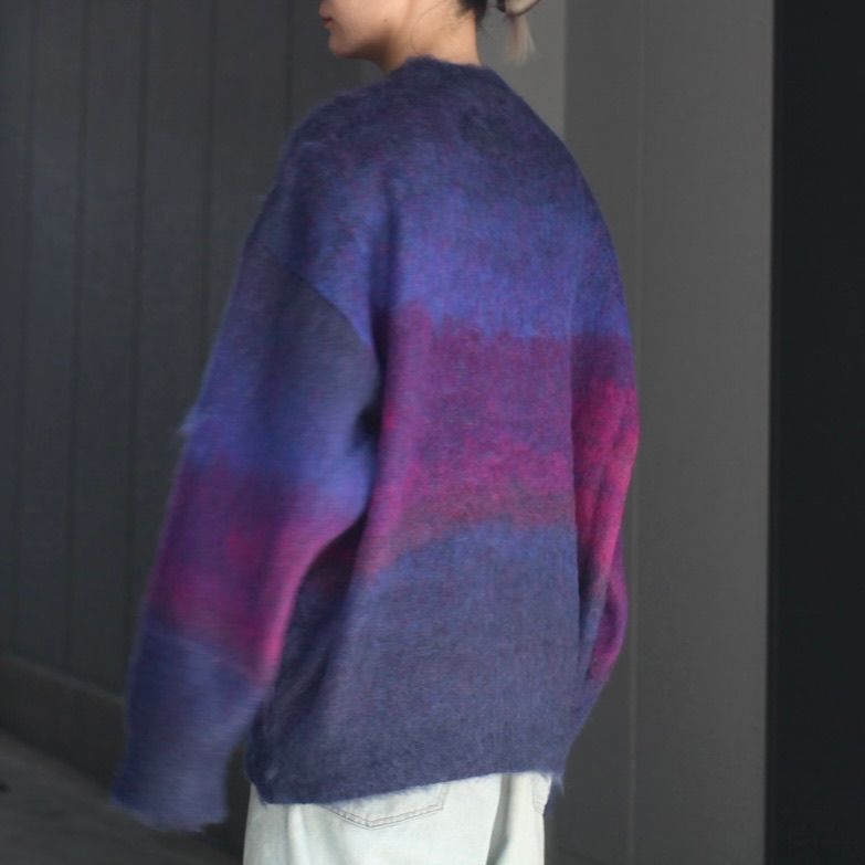 【残りわずか】Oversized Grdation Mohair LS - S