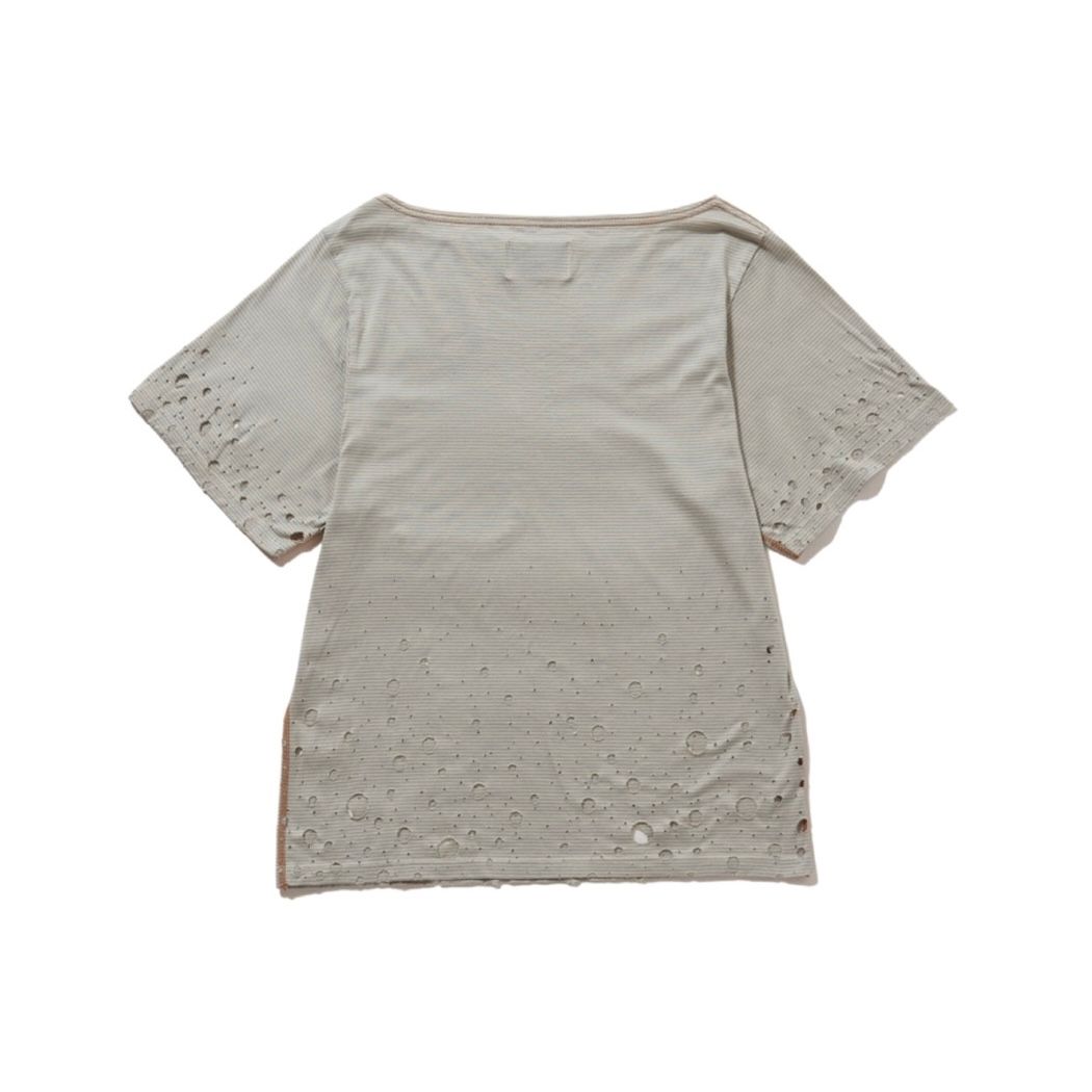 【残り一点】Destroyed Boat Neck Stripe Tee